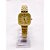 RELÓGIO VINTAGE AÇO INOXIDAVEL FEMININO FUNDO DOURADO - DOURADO - Imagem 1