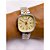 RELÓGIO VINTAGE AÇO INOXIDAVEL FEMININO FUNDO DOURADO - DOURADO E PRATEADO - Imagem 2