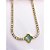 COLAR AÇO INOX 45CM RIVIERA TREVO VERDE - DOURADO - Imagem 2