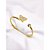 BRACELETE AÇO INOXIDAVEL BORBOLETA CRAVEJADO STRASS PEDRA CRISTAL - DOURADO - Imagem 1