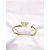 BRACELETE AÇO INOXIDAVEL BORBOLETA CRAVEJADO STRASS PEDRA CRISTAL - DOURADO - Imagem 2