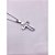 CORRENTE DE AÇO INOX 60 CM PINGENTE CRUCIFIXO - PRATEADA - Imagem 2