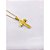 CORRENTE DE AÇO INOX 60 CM PINGENTE CRUCIFIXO - DOURADA - Imagem 2