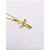 CORRENTE DE AÇO INOX 60 CM PINGENTE CRUCIFIXO - DOURADA - Imagem 2