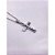 CORRENTE DE AÇO INOX 60 CM PINGENTE CRUCIFIXO - PRATEADA - Imagem 2