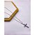 CORRENTE DE AÇO INOX 60 CM PINGENTE CRUCIFIXO - PRATEADA - Imagem 1