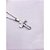 CORRENTE DE AÇO INOX 60 CM PINGENTE CRUCIFIXO - PRATEADA - Imagem 2