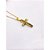CORRENTE DE AÇO INOX 60 CM PINGENTE CRUCIFIXO - DOURADA - Imagem 2