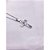 CORRENTE DE AÇO INOX 60 CM PINGENTE CRUCIFIXO - PRATEADA - Imagem 2