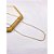 CORRENTE DE AÇO INOX 70 CM ELOS COM DETALHES - DOURADO - Imagem 1