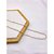 COLAR AÇO INOX 45 CM CORAÇÕES VAZADOS - DOURADO - Imagem 1