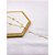 COLAR AÇO INOXIDÁVEL  50CM GRAVATINHA ALGARISMOS ROMANOS PEROLADO - DOURADO - Imagem 3