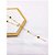 COLAR AÇO INOXIDÁVEL  50CM GRAVATINHA ALGARISMOS ROMANOS PRETO - DOURADO - Imagem 3