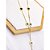 COLAR AÇO INOXIDÁVEL  50CM GRAVATINHA ALGARISMOS ROMANOS PRETO - DOURADO - Imagem 2