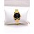 RELÓGIO VINTAGE AÇO INOXIDAVEL FEMININO FUNDO  PRETO - DOURADO - Imagem 1