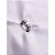 ALIANÇA AÇO INOXIDÁVEL ROTATIVA LISA COM PEDRA CRISTAL 6MM  - PRATEADA (UNIDADE) - Imagem 3