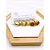 CARTELA TRIO ARGOLINHA CLICK AÇO INOXIDÁVEL FLOR ROSÉ - DOURADO - Imagem 1