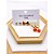 CARTELA TRIO ARGOLINHA CLICK AÇO INOXIDÁVEL PINGENTE VERMELHO - DOURADO - Imagem 1