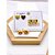 CARTELA TRIO ARGOLINHA CLICK AÇO INOXIDÁVEL CORAÇÃO CHAMPANHE - DOURADO - Imagem 1