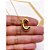 COLAR AÇO INOXIDÁVEL  45CM PINGENTE LETRA "C" - DOURADO - Imagem 2
