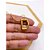 COLAR AÇO INOXIDÁVEL  45CM PINGENTE LETRA "D" - DOURADO - Imagem 2