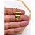 COLAR AÇO INOXIDÁVEL  45CM PINGENTE LETRA "F" - DOURADO - Imagem 2