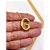 COLAR AÇO INOXIDÁVEL  45CM PINGENTE LETRA "G" - DOURADO - Imagem 2