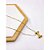 COLAR AÇO INOXIDÁVEL  45CM PINGENTE LETRA "I" - DOURADO - Imagem 1