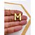 COLAR AÇO INOXIDÁVEL  45CM PINGENTE LETRA "M" - DOURADO - Imagem 2