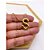 COLAR AÇO INOXIDÁVEL  45CM PINGENTE LETRA "S" - DOURADO - Imagem 2