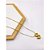 COLAR AÇO INOXIDÁVEL  45CM PINGENTE LETRA "S" - DOURADO - Imagem 1