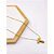 COLAR AÇO INOXIDÁVEL  45CM PINGENTE LETRA "T" - DOURADO - Imagem 1