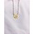 COLAR AÇO INOXIDÁVEL  45CM PÉROLAS LOVE - DOURADO - Imagem 2