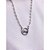 COLAR AÇO INOXIDÁVEL  45CM PÉROLAS LOVE - PRATEADO - Imagem 2