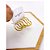 CARTELA TRIO BRINCO CORAÇÃO AÇO INOX  P M G - DOURADO - Imagem 2