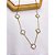 COLAR AÇO INOXIDÁVEL  45CM TREVO CRAVEJADO PEROLADO - DOURADO - Imagem 2