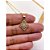 COLAR AÇO INOXIDÁVEL 45M PINGENTE TREVO CRAVEJADO BANHADO - DOURADO - Imagem 2