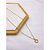 COLAR AÇO INOXIDÁVEL 45M PINGENTE CORAÇÃO PEDRA CRISTAL  - DOURADO - Imagem 1