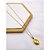 RELICÁRIO AÇO INOXIDÁVEL 45M PINGENTE OVAL COM DETALHES  - DOURADO - Imagem 1