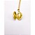 RELICÁRIO AÇO INOXIDÁVEL 45M PINGENTE OVAL COM DETALHES  - DOURADO - Imagem 3