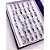 CAIXA DE ALIANÇA TRADICIONAL AÇO INOXIDÁVEL LISA  4MM ZIRCONIA  PRATEADA - (36 UNIDADES) - Imagem 1