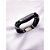 PULSEIRA MASCULINA COURO AÇO INOX E ZAMAC 20CM PAI NOSSO - PRATEADA - Imagem 2