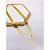 COLAR TRIPLO AÇO INOXIDÁVEL 50CM FITA - DOURADO - Imagem 1