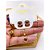 CONJUNTO COLAR  E BRINCO AÇO INOXIDÁVEL  PINGENTE CORAÇÃO CRAVEJADO PEDRA VERMELHO - DOURADO - Imagem 2