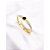 BRACELETE AÇO INOXIDÁVEL ALGARISMOS ROMANOS PRETO - DOURADO - Imagem 2