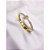 BRACELETE AÇO INOXIDÁVEL CRAVEJADO - DOURADO - Imagem 3