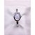 BRACELETE RELÓGIO AÇO INOXIDÁVEL  FUNDO BRANCO - PRATEADO - Imagem 1