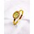 BRACELETE RELÓGIO AÇO INOXIDÁVEL  CRAVEJADO FUNDO DOURADO - DOURADO - Imagem 2