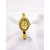 BRACELETE RELÓGIO AÇO INOXIDÁVEL  CRAVEJADO FUNDO DOURADO - DOURADO - Imagem 1