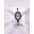 BRACELETE RELÓGIO AÇO INOXIDÁVEL  CRAVEJADO FUNDO BRANCO - PRATEADO - Imagem 1